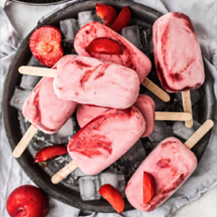 plum cream popsicles